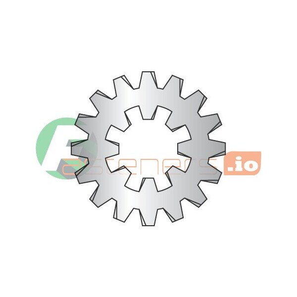Newport Fasteners Internal/External Tooth Lock Washer, For Screw Size #10 18-8 Stainless Steel, 5000 PK 858227 - main